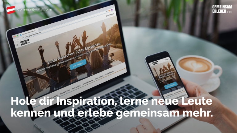 Die Plattform gemeinsamerleben.com bringt Menschen mit gleichen Interessen in Communities zusammen und begeistert über gemeinsame Nutzererlebnisse. Themen, Regionen, Orte, Veranstaltungen und Marken sind der gemeinsame Nenner für bereits mehr als 145.000 Menschen, die sich regelmäßig austauschen, Aktivitäten planen und mehr erleben.